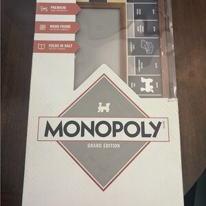 Monopoly Grand Edition Board Game - White and Brown